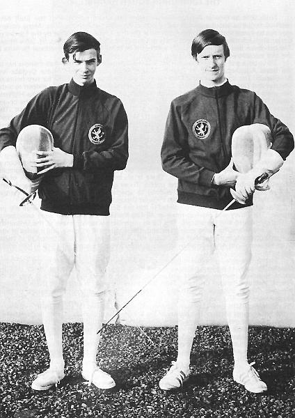 Alistair Cook - Charles Redmond.jpg - International Fencing Colours, Alistair Cook, Junior Scottish Champion. (Right) Charles Remond. (Left)